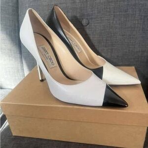 Jimmy Choo Two-Tone Black and White Heels